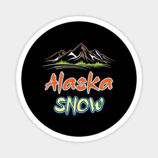 Alaska Snow Magnet